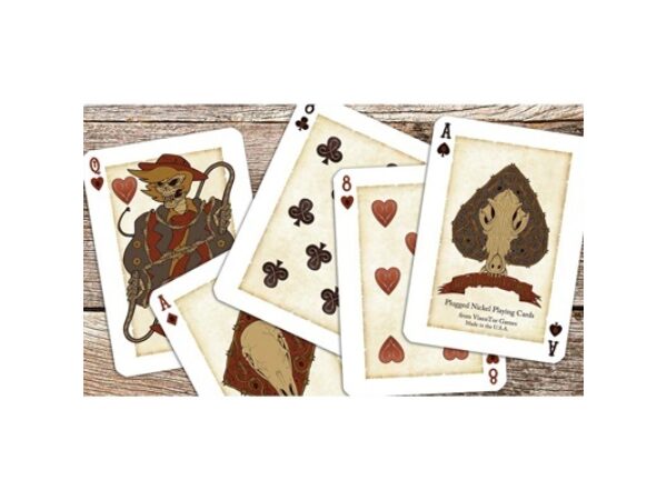 Plugged Nickel Playing Cards (Wanted Poster) by Matt Drake