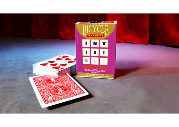 Invisible Deck  Bicycle  (RED)