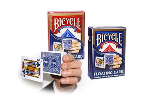Floating card - with regular Bicycle deck