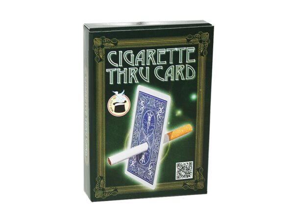 Zigarette durch Karte - Cigarette through card