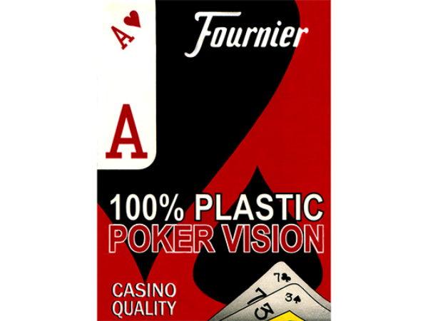 Fournier Plastic Playing Cards Large Pips ( red )