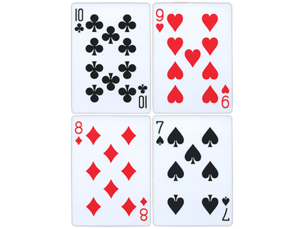 Fournier Plastic Playing Cards Large Pips ( red )