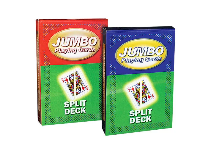 Jumbo Playing Cards - Split (red back)