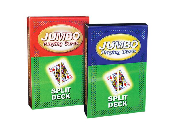 Jumbo Playing Cards - Split (red back)