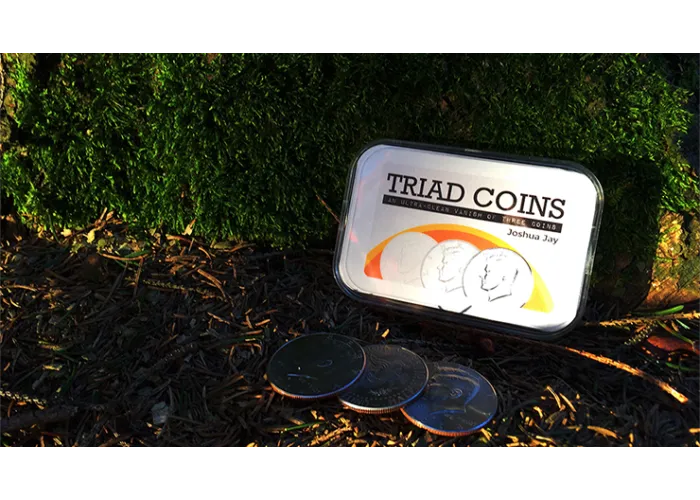 Triad Coins (Half Dollar) by Joshua Jay and Vanishing Inc.