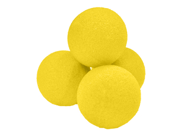 1.5" High density Ultra Soft Sponge Ball ( Schwammbälle gelb 4-er)