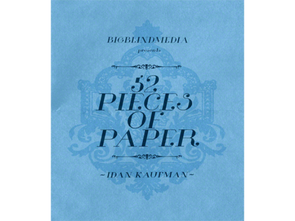 52 Pieces Of Paper by Idan Kaufman and Big Blind Media vidoe DOWNLOAD