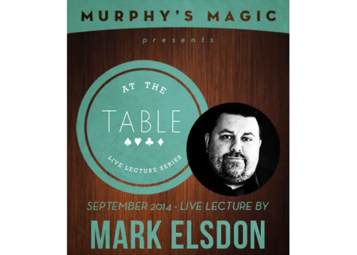 At the Table Live Lecture - Mark Elsdon 9/24/2014 - video DOWNLOAD