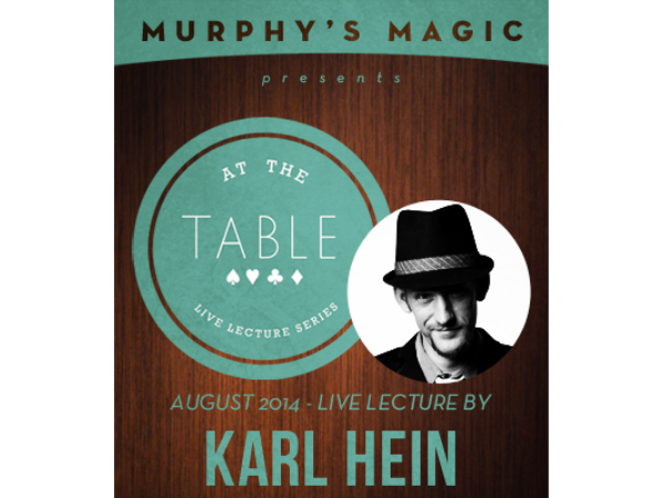 At the Table Live Lecture - Karl Hein 8/6/2014 - video DOWNLOAD
