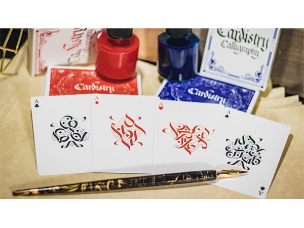 Cardistry Calligraphy (Red) Playing Cards