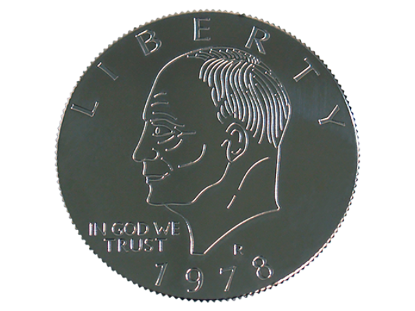 Eisenhower Palming Coin (Dollar Sized) by You Want it We Got it