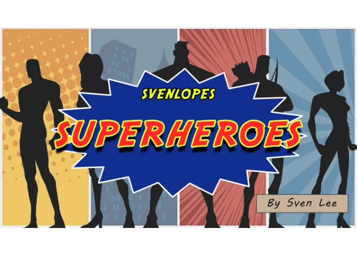 Svenlopes SUPERHEROES (4 x 6 Black) by Sven Lee