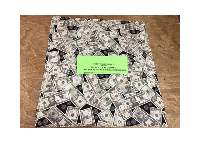Double Pocket Money Production/Vanish Change Foulard by Ickle Pickle Products