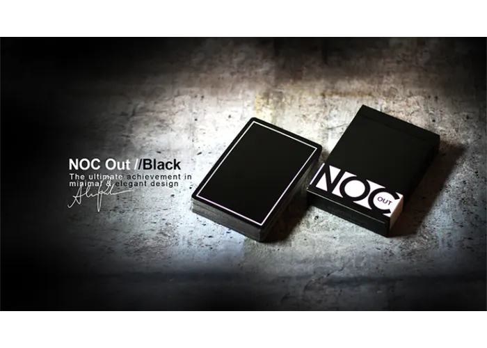 NOC Out Black Playing Cards