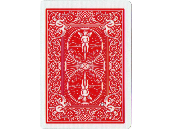 Jumbo Marked ESP Decks Bicycle Rider Back Red