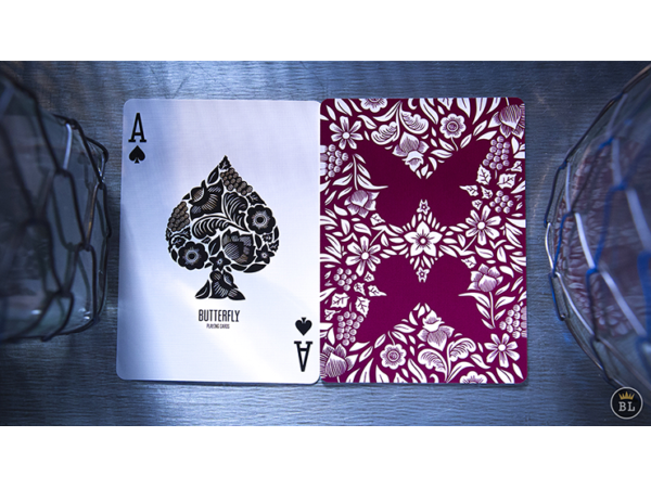 Butterfly Playing Cards Marked (Red) by Ondrej Psenicka