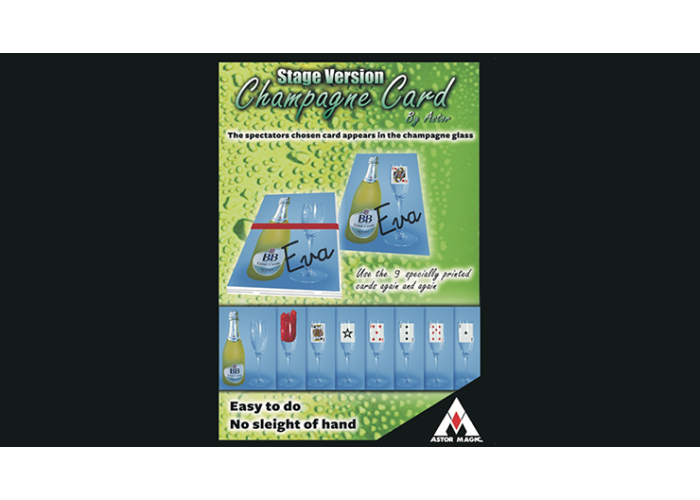 Jumbo Champagne Card (Stage) by Astor