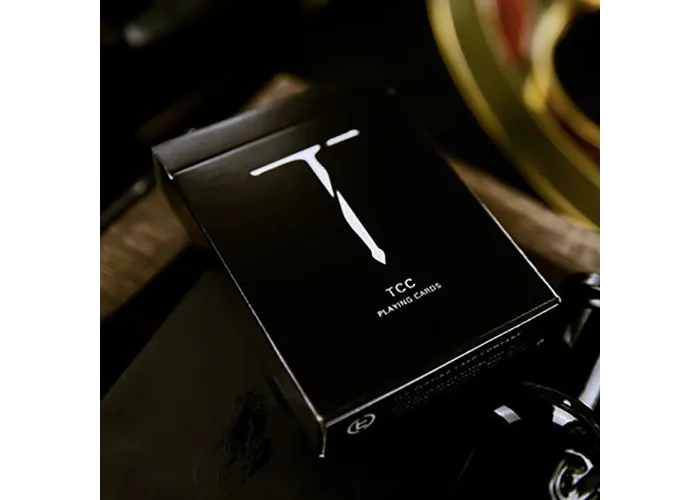 New T Playing Cards - Black  (TCC)