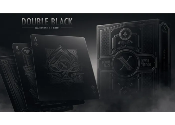 Double Black Waterproof Playing Cards