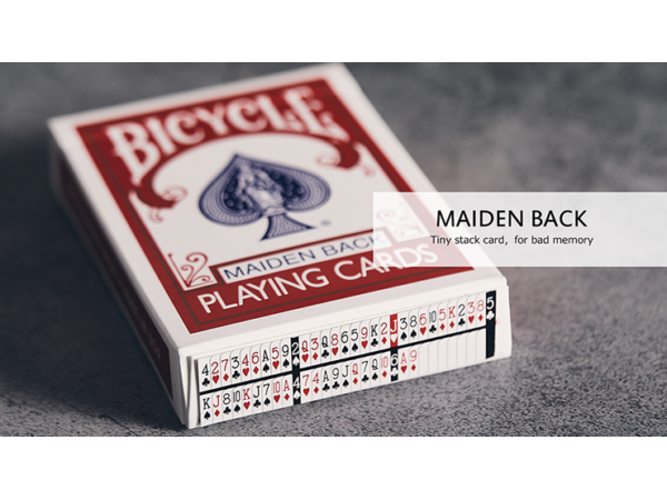 Bicycle Maiden Marked Playing Cards (Red)
