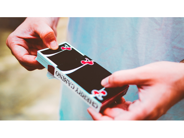 Cherry Casino V3 True Black Playing Cards by Pure Imagination Projects