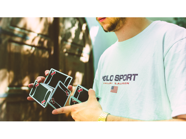 Cherry Casino V3 True Black Playing Cards by Pure Imagination Projects