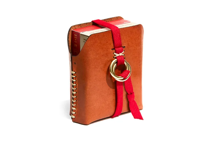 Double Leather Card Case (Includes 2 Decks of Playing Cards)