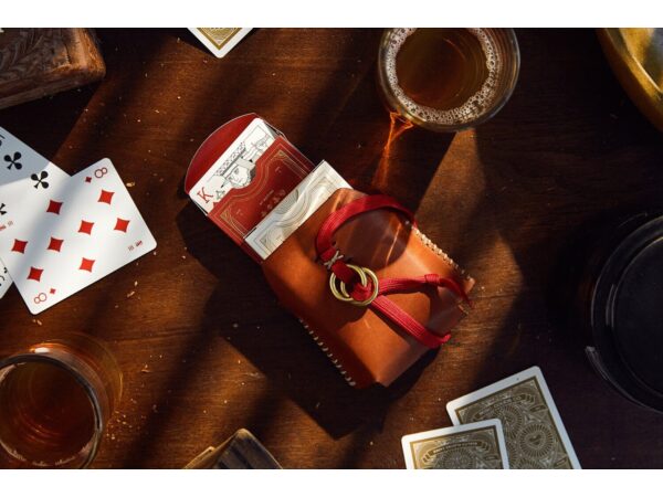 Double Leather Card Case (Includes 2 Decks of Playing Cards)