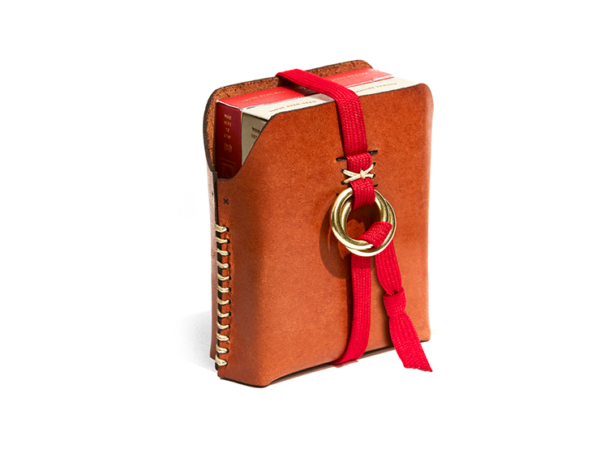 Double Leather Card Case (Includes 2 Decks of Playing Cards)