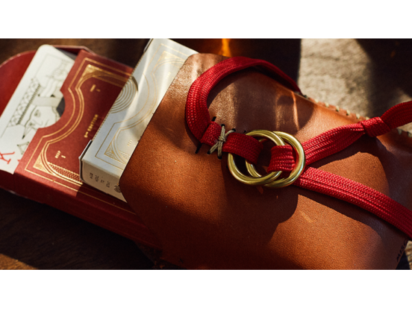 Double Leather Card Case (Includes 2 Decks of Playing Cards)