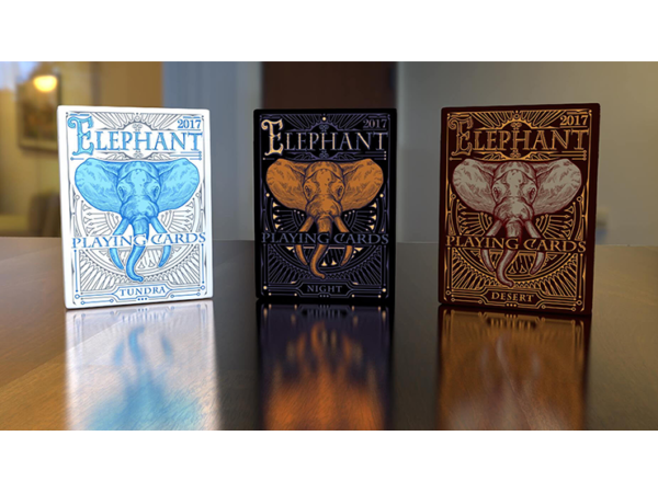 Limited Edition Elephant Playing Cards (Night)