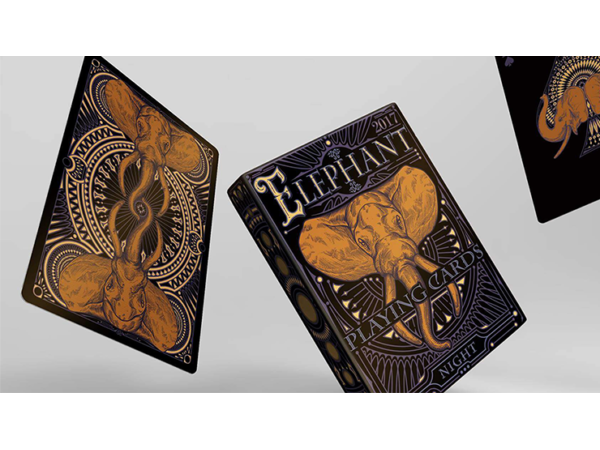 Limited Edition Elephant Playing Cards (Night)