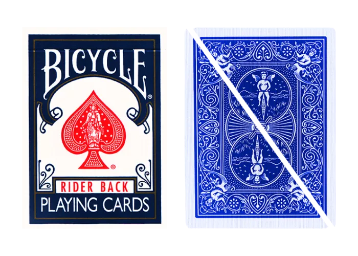 Split Pop Eyed Popper Deck Bicycle (Blue)