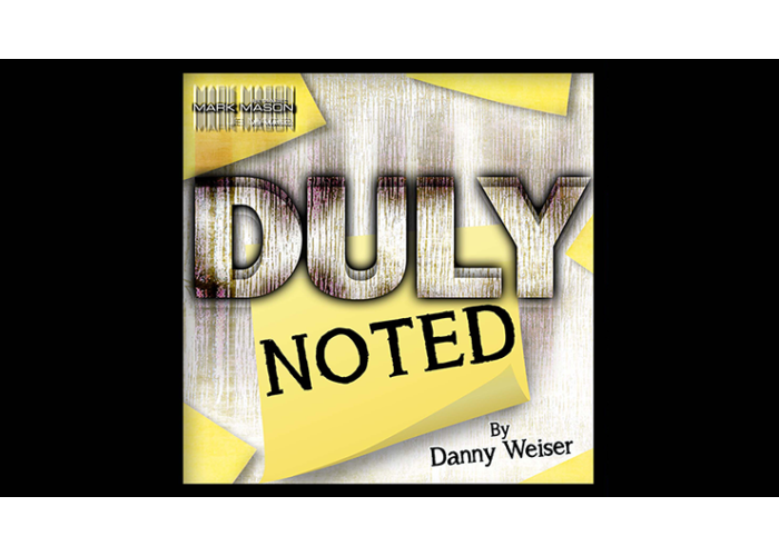 DULY NOTED Blue (Gimmick and Online Instructions) by Danny Weiser