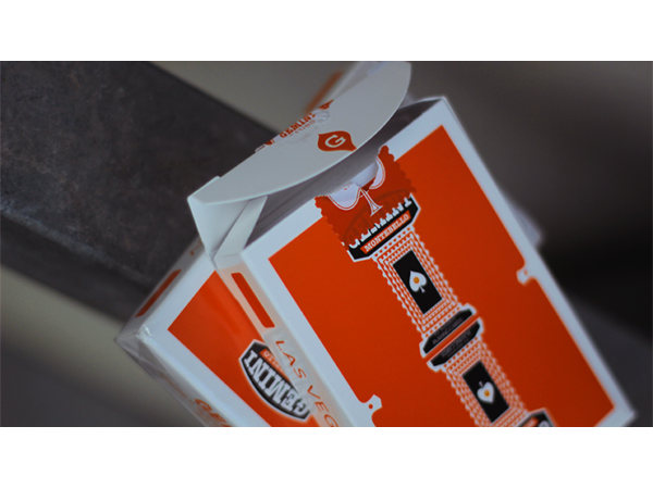 Gemini Casino Orange Playing Cards by Toomas Pintson