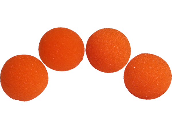 1.5" Super Soft Sponge Ball - Schwammbälle  (orange) Pack 4 by Gosh