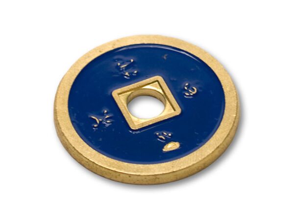 Chinese Coin (CH0021) Blue & Red by Tango Magic