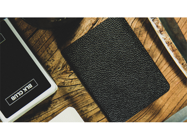 Litchi Grain Leather Clip (Black) by TCC