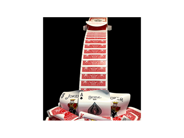 Special Edition Cascading Cards Bicycle Rider Back (Red) by Keith O'Brien