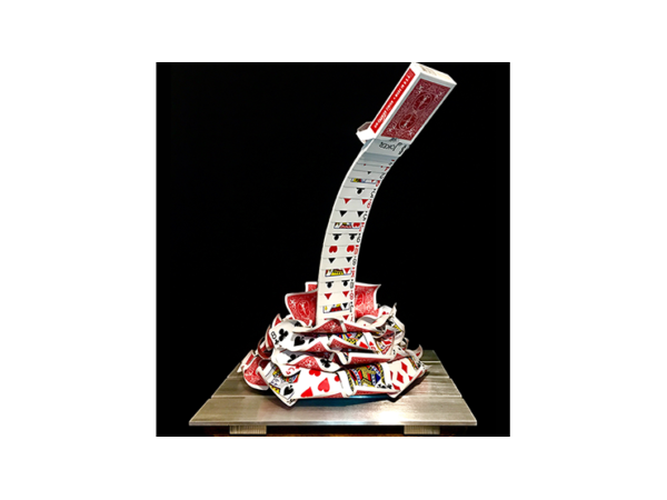 Special Edition Cascading Cards Bicycle Rider Back (Red) by Keith O'Brien