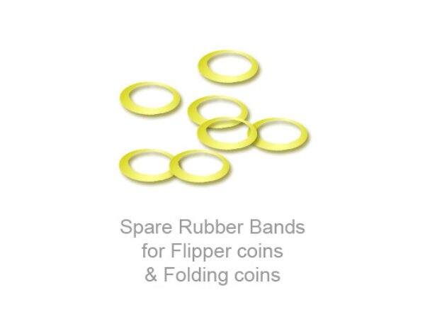 Spare Rubber Bands for Flipper coins & Folding coins - (25 per package)