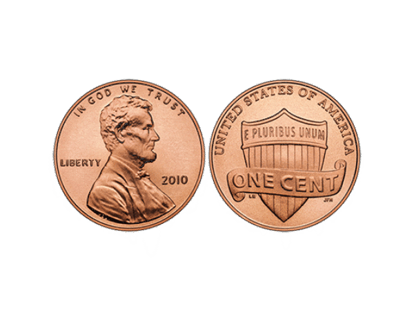 Penny regular one roll of 50 coins
