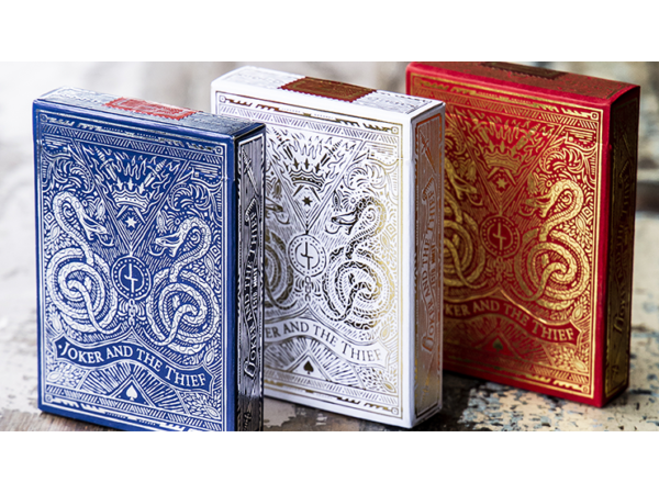 White Gold Edition Playing Cards by Joker and the Thief