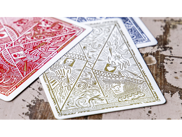 White Gold Edition Playing Cards by Joker and the Thief