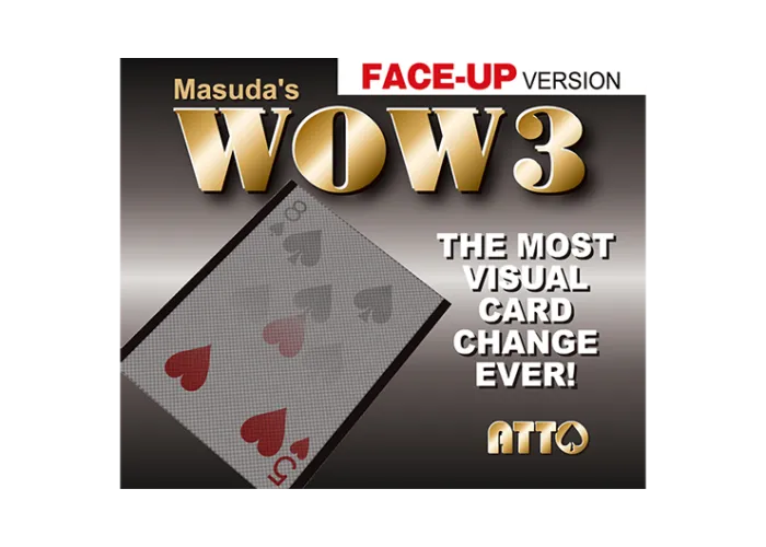WOW 3 Face-Up (Gimmick and Online Instructions) by Katsuya Masuda