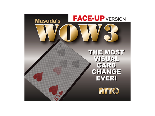 WOW 3 Face-Up (Gimmick and Online Instructions) by Katsuya Masuda