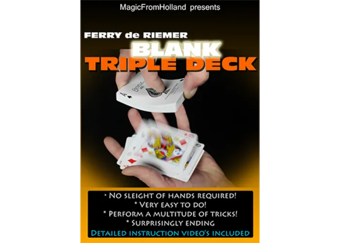 Triple Deck (Blue / Blank) by Ferry De Riemer