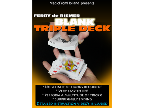 Triple Deck (Blue / Blank) by Ferry De Riemer