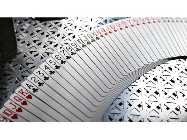 Bicycle Rider Back Crimson Luxe (Red) Version 2 by US Playing Card Co