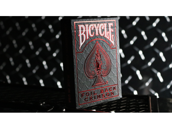 Bicycle Rider Back Crimson Luxe (Red) Version 2 by US Playing Card Co
